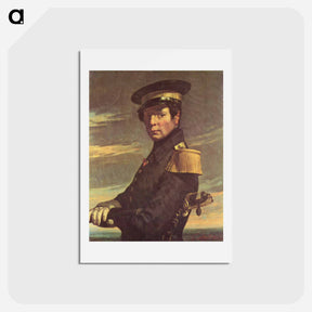 アートポストカード-Portrait of a naval officer - ジャン フランソワ ミレー Postcard.
