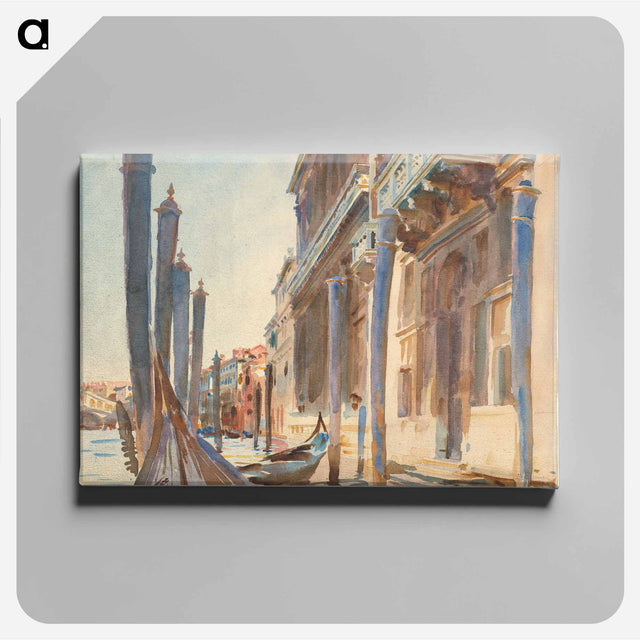 アートパネル-Gondola Moorings on the Grand Canal - ジョン シンガー サージェント Canvas.