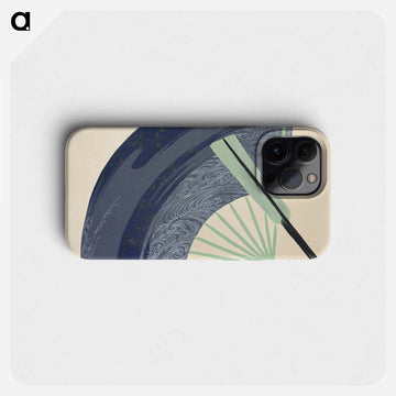 Fan from Momoyogusa–Flowers of a Hundred Generations - 神坂 雪佳 Phone Case.