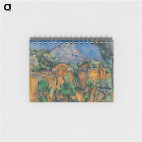 アートメモ帳-La Montagne Sainte-Victoire vue de la carrière Bibémus - ポール セザンヌ Memo.
