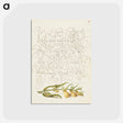 アートポストカード-Cow Wheat from Mira Calligraphiae Monumenta
 - 書道のお手本 Postcard.