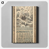 Kalenderblad voor december 1907 met een winterkoning in de sneeuw - テオ ヴァン ホイテマ Canvas.