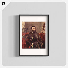 アートポスター-Portrait of Francesco Maria della Rovere - ティツィアーノ ヴェチェッリオ Poster.