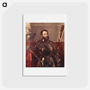 アートポストカード-Portrait of Francesco Maria della Rovere - ティツィアーノ ヴェチェッリオ Postcard.