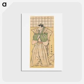 アートポストカード-Kabuki Actor Ichikawa Ebizō I as Kamakura Gondayū - 東洲斎 写楽 Postcard.