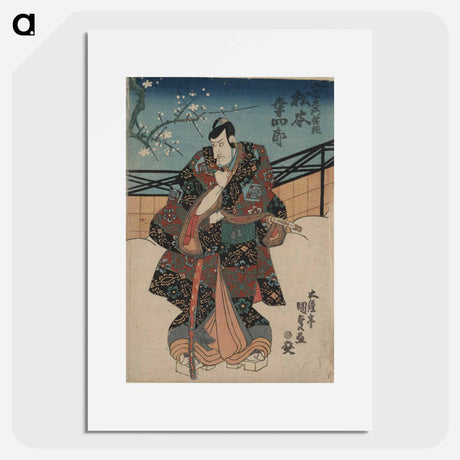 アートポスター-Godaime Matsumoto Kōshirō no Kudō Saemon no Suke
 - 歌川 国貞 Poster.
