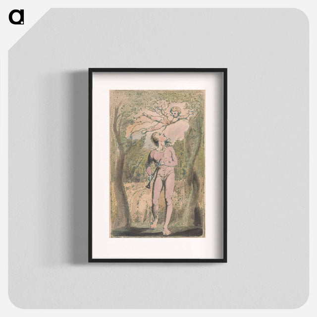 アートポスター-Songs of Innocence and of Experience, Plate 1, Innocence Frontispiece - ウィリアム ブレイク Poster.