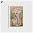 アートポストカード-Songs of Innocence and of Experience, Plate 1, Innocence Frontispiece - ウィリアム ブレイク Postcard.