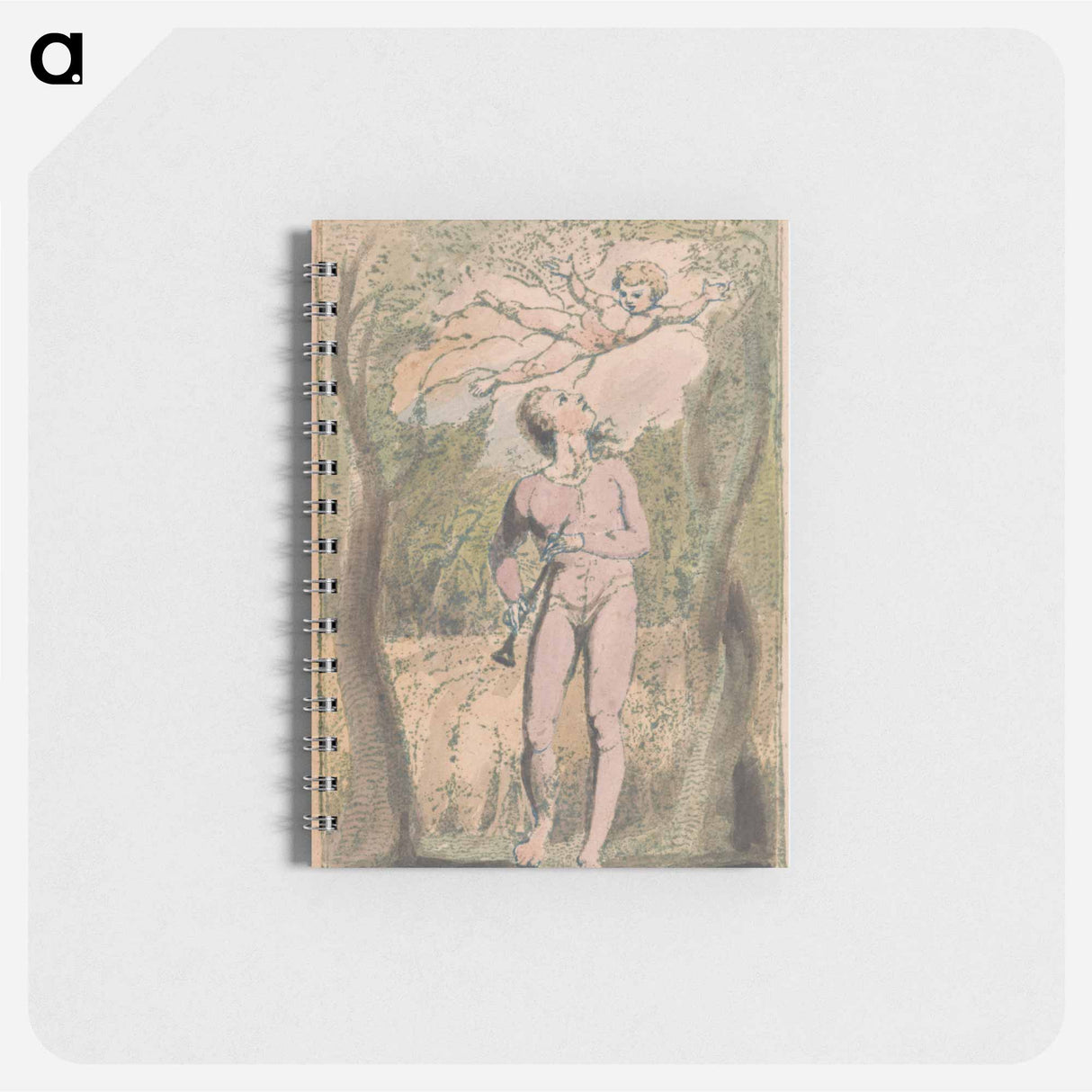 アートメモ帳-Songs of Innocence and of Experience, Plate 1, Innocence Frontispiece - ウィリアム ブレイク Memo.