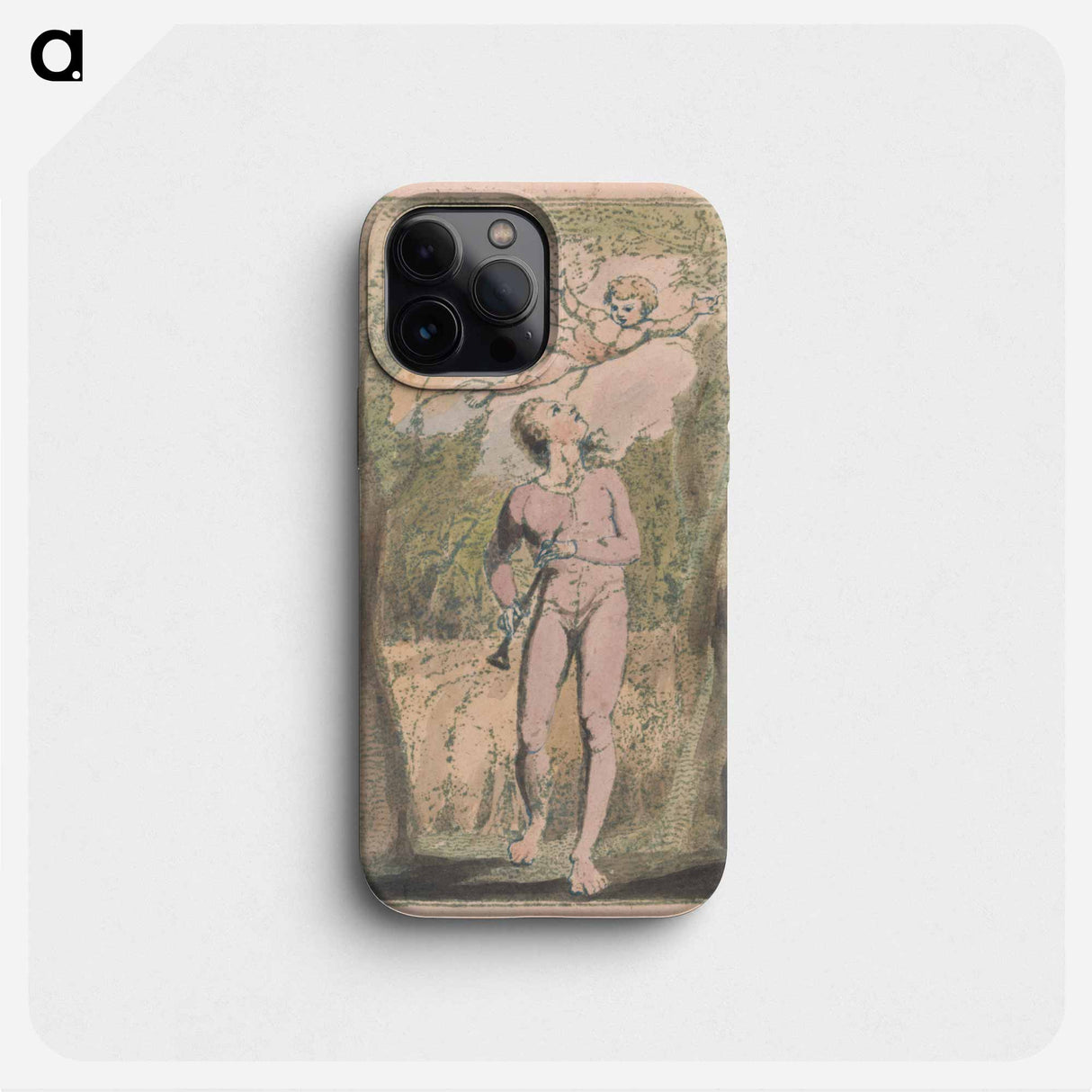 Songs of Innocence and of Experience, Plate 1, Innocence Frontispiece - ウィリアム ブレイク Phone Case.