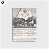 アートポストカード-Blowing off about his new Copyright Act - ウィリアム ホガース Postcard.