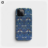 William Morris's Wool curtain: Bird - ウィリアム モリス Phone Case.