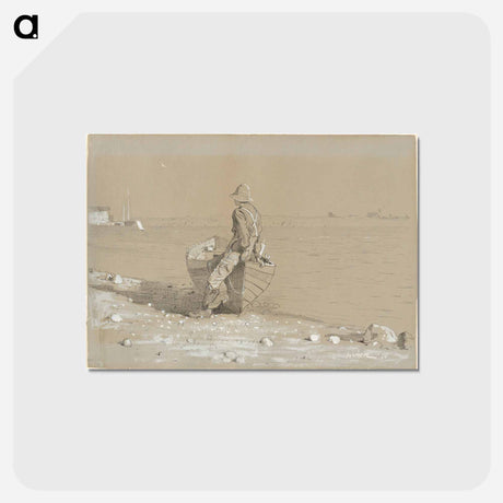 アートポストカード-Looking Out - ウィンスロー ホーマー Postcard.