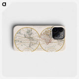 Mappa mondo o vero carta generale del globo terrestre - アンティーク地図 Phone Case.