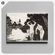 アートパネル-Bathers - カミーユ ピサロ Canvas.