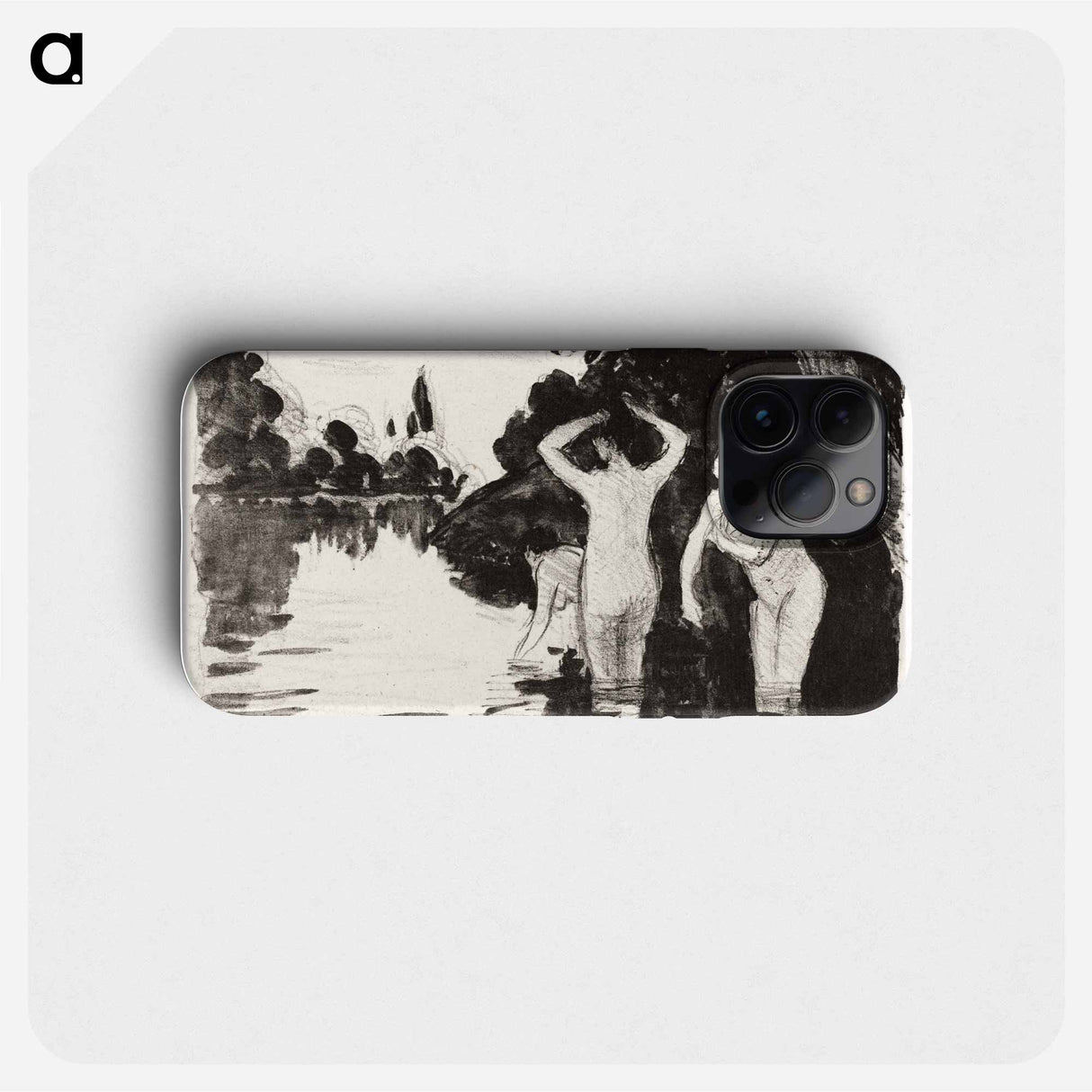 Bathers - Camille Pissarro Phone Case.