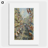 The Rue Montorgueil in Paris - Claude Monet Poster.