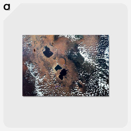 アートポストカード-Ethiopian Lakes Region
 - 上空からの地球 Postcard.