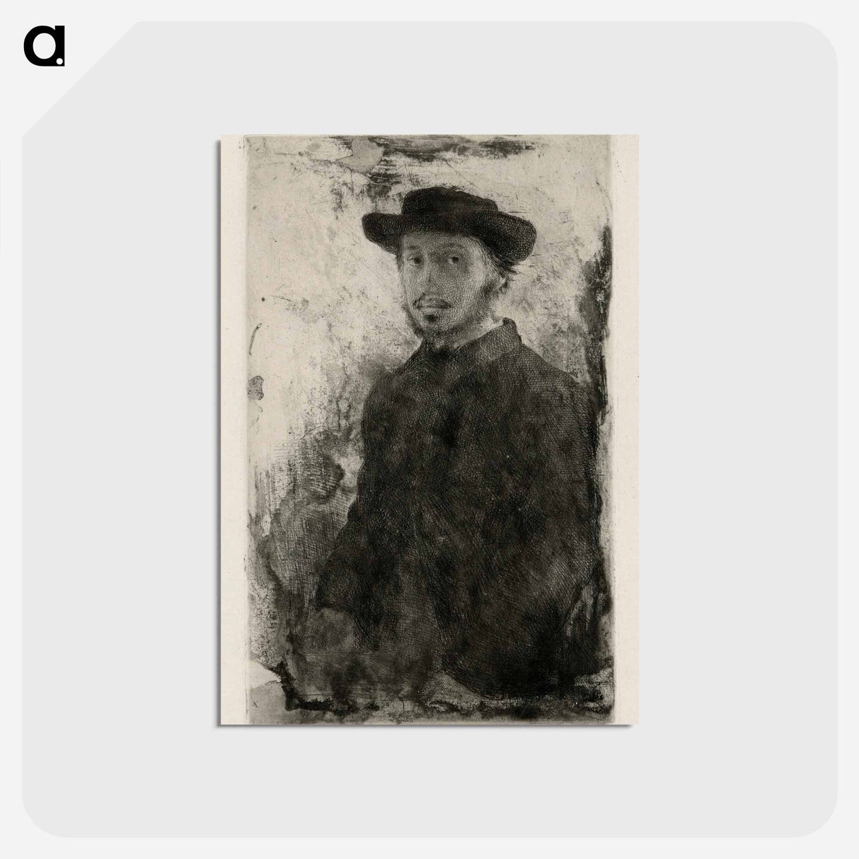 アートポストカード-Self-Portrait - エドガー ドガ Postcard.