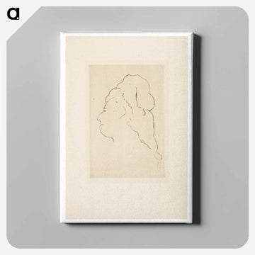 Profile of Eva Gonzales, Turned to the Left - エドゥアール マネ Canvas.
