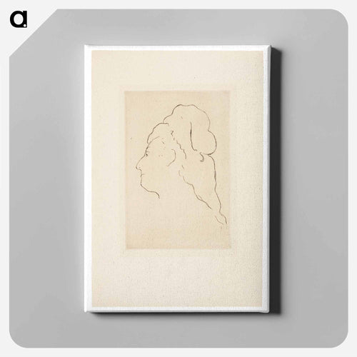 Profile of Eva Gonzales, Turned to the Left - Edouard Manet Canvas.