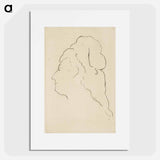 アートポスター-Profile of Eva Gonzales, Turned to the Left - エドゥアール マネ Poster.