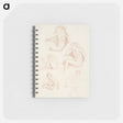 アートメモ帳-Female Nude : Five Studies of a seated Girl - エドワード バーン ジョーンズ Memo.