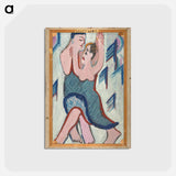 アートポストカード-Dancing Couple in the Snow - エルンスト ルートヴィヒ キルヒナー Postcard.