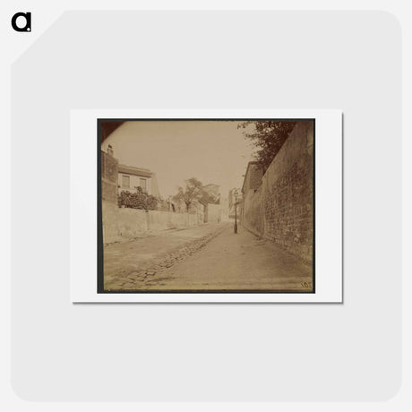 アートポストカード-Montmartre, Rue de l'Abreuvoir
 - ウジェーヌ アジェ Postcard.