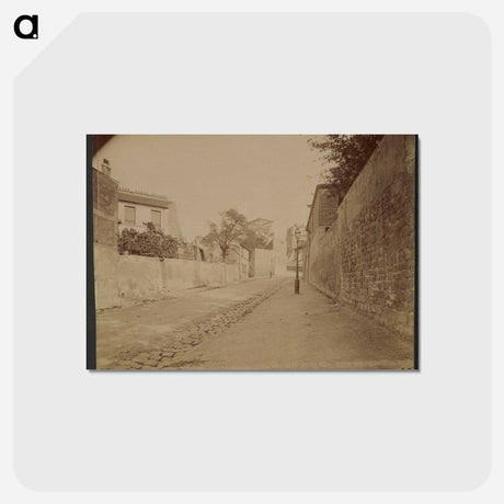 アートポストカード-Montmartre, Rue de l'Abreuvoir
 - ウジェーヌ アジェ Postcard.