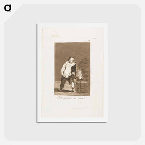 アートポストカード-And his house is on fire - フランシスコ デ ゴヤ Postcard.