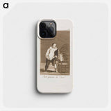 And his house is on fire - Francisco de Goya Phone Case.