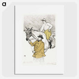 The Jockey Going to the Post - Henri de Toulouse-Lautrec Poster.