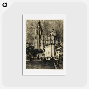 アートポストカード-The Cathedral, Toledo
 - ジョセフ ペネル Postcard.