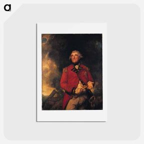 アートポストカード-Lord Heathfield, Governor of Gibraltar - ジョシュア レノルズ Postcard.