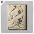 アートパネル-Picture Book of The Tōshisen (Chinese verses by Takai Ranzan), Series Seven - 葛飾 北斎 Canvas.