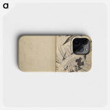 Picture Book of The Tōshisen (Chinese verses by Takai Ranzan), Series Seven - Katsushika Hokusai Phone Case.