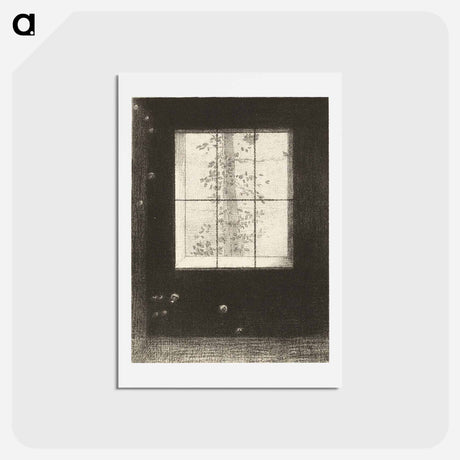 アートポストカード-Day, plate 6 from Dreams by Odilon Redon - オディロン ルドン Postcard.