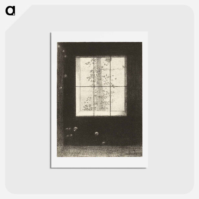 アートポストカード-Day, plate 6 from Dreams by Odilon Redon - オディロン ルドン Postcard.