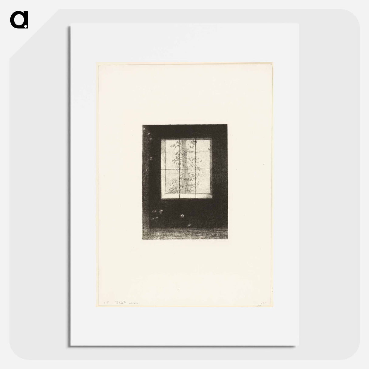 Day, plate 6 from Dreams by Odilon Redon - オディロン ルドン Poster.