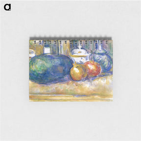 アートメモ帳-Still-Life with a Watermelon and Pomegranates - ポール セザンヌ Memo.