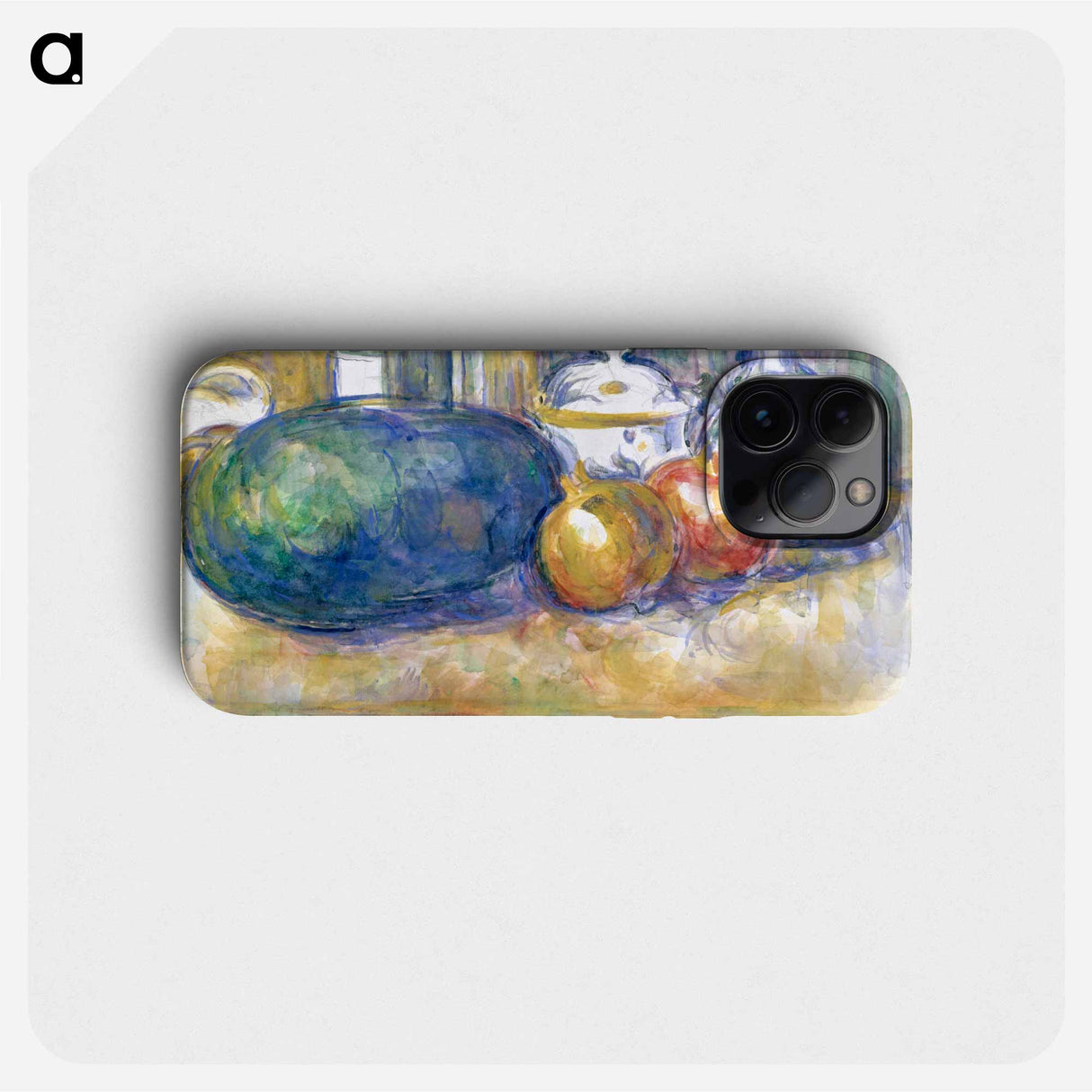 Still-Life with a Watermelon and Pomegranates - ポール セザンヌ Phone Case.