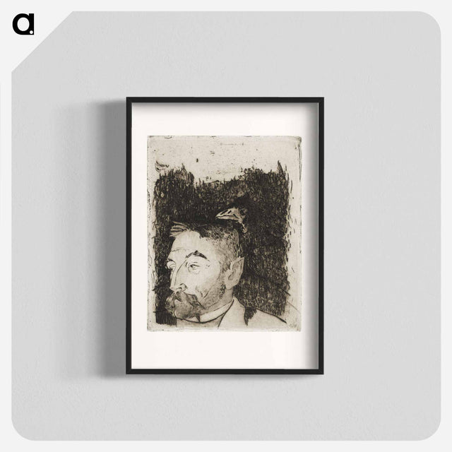 アートポスター-Portrait of Stéphane Mallarmé - ポール ゴーギャン Poster.