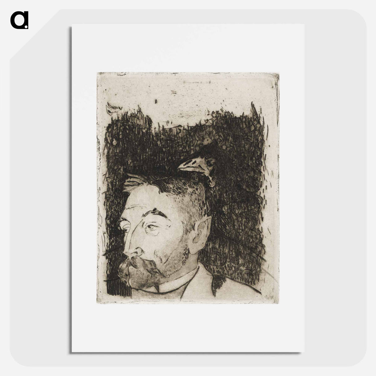 アートポスター-Portrait of Stéphane Mallarmé - ポール ゴーギャン Poster.