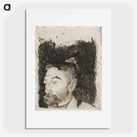 アートポスター-Portrait of Stéphane Mallarmé - ポール ゴーギャン Poster.