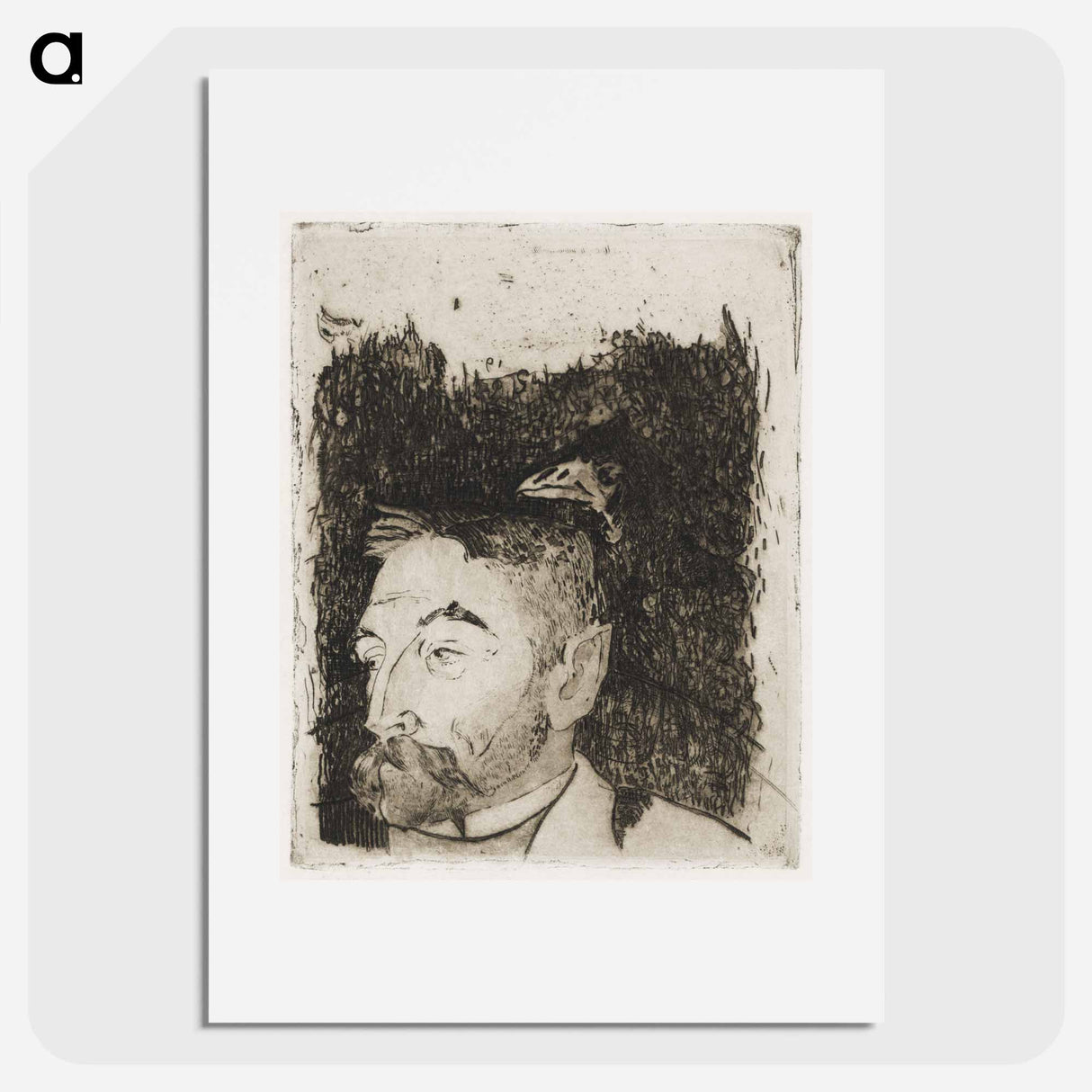 Portrait of Stéphane Mallarmé - ポール ゴーギャン Poster.