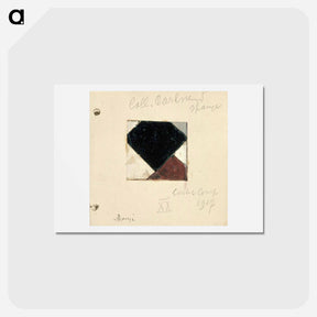 アートポストカード-Studie voor Contra compositie XX - テオ ファン ドゥースブルフ Postcard.