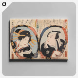 アートパネル-Actor's Role Portrait from the Series Imayo Oshie Kagami
 - 歌川 国貞 Canvas.