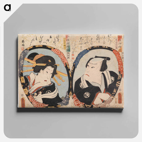 アートパネル-Actor's Role Portrait from the Series Imayo Oshie Kagami
 - 歌川 国貞 Canvas.