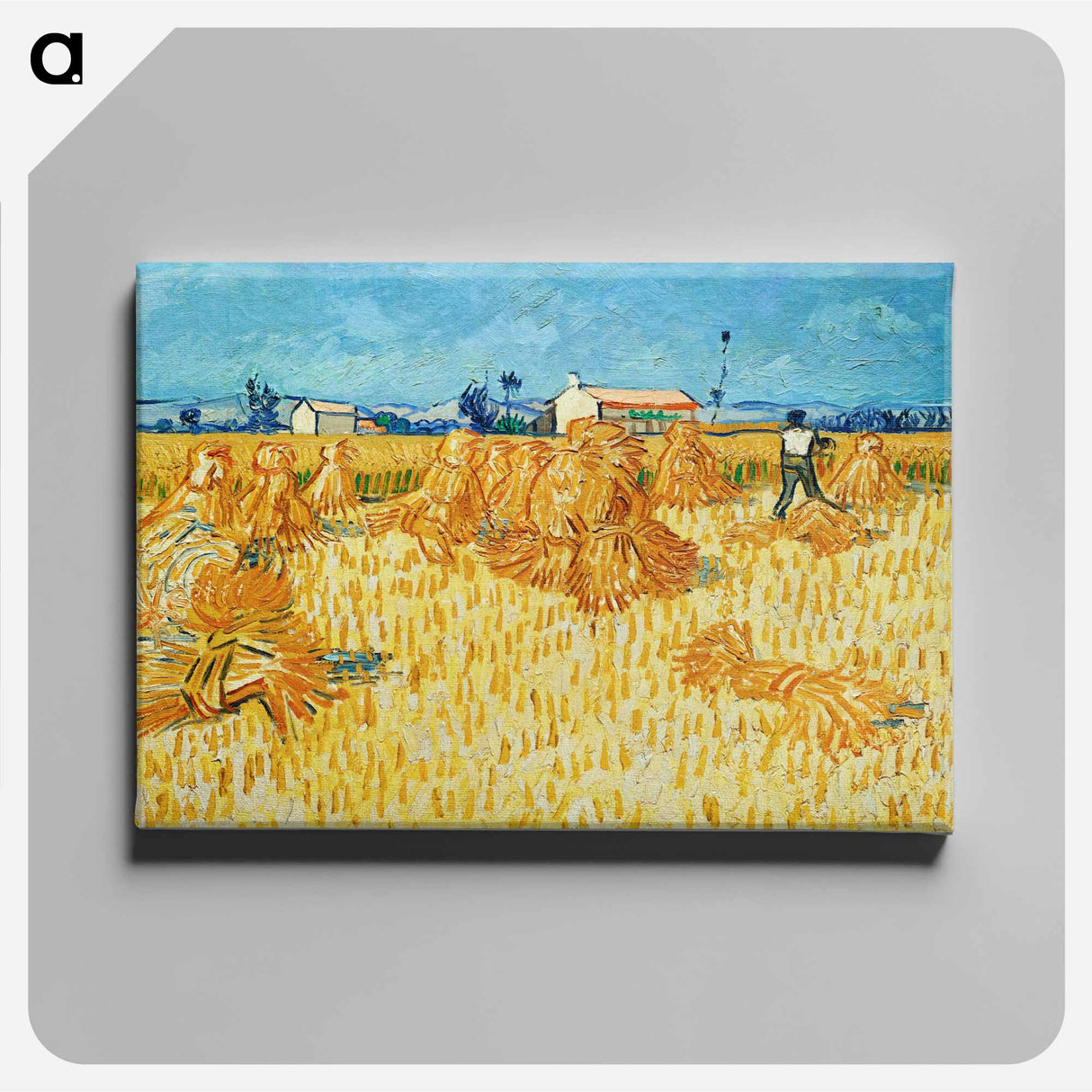 Harvest in Provence - フィンセント ファン ゴッホ Canvas.